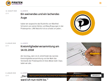 Tablet Screenshot of piraten-kreiswesel.de